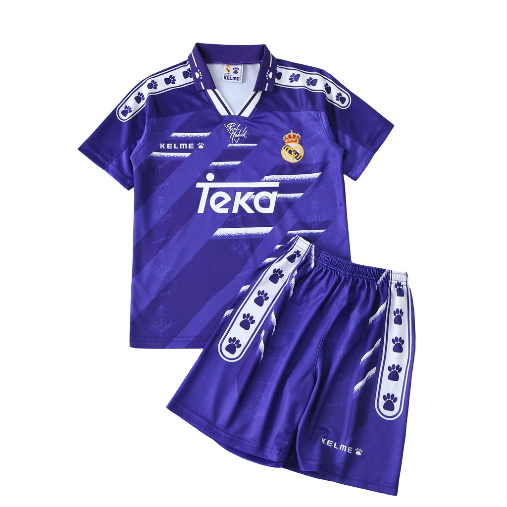 Real Madrid 1994-1996 Auswärtstrikot kinder fußball trikot set personalisiert