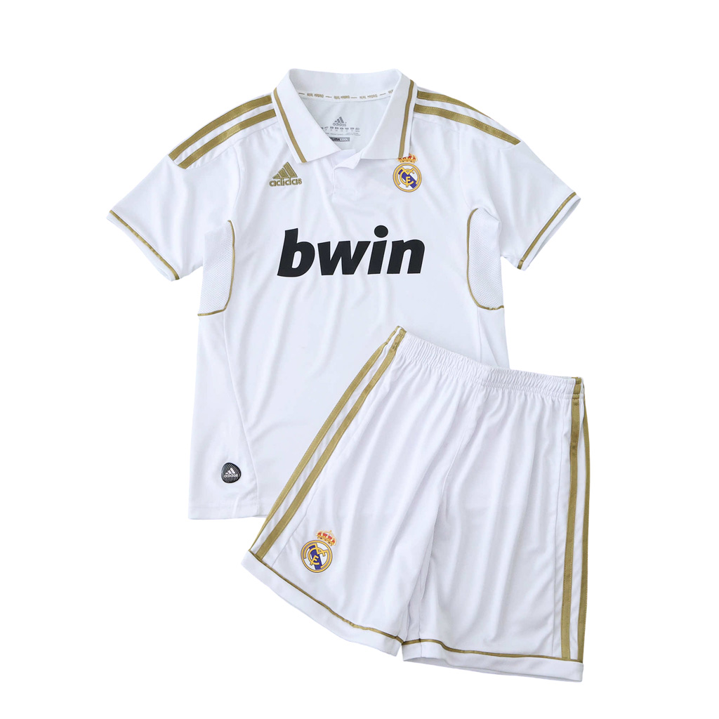 Retro Real Madrid 201112 Heimtrikot für Kinder Set