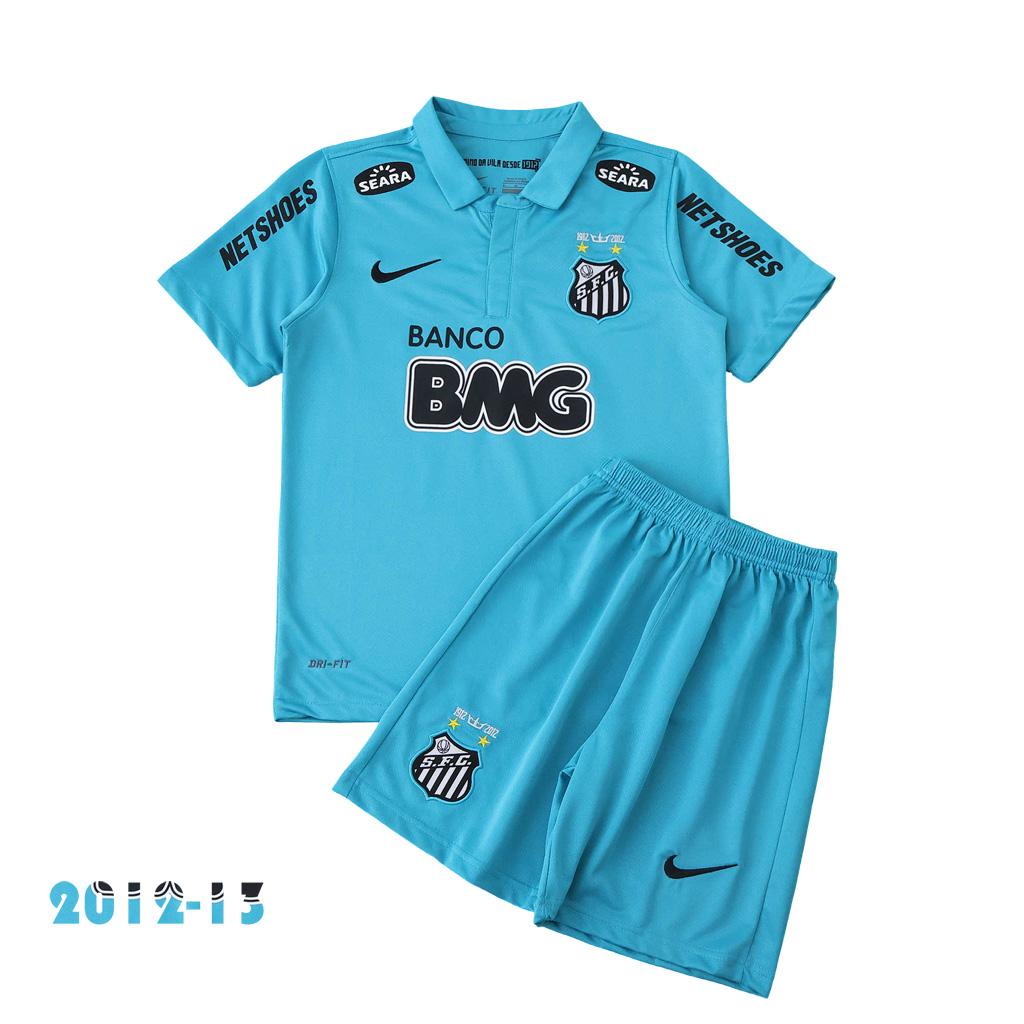 Santos 2012-13 Drittes Trikot Kinder fußball trikot set personalisiert