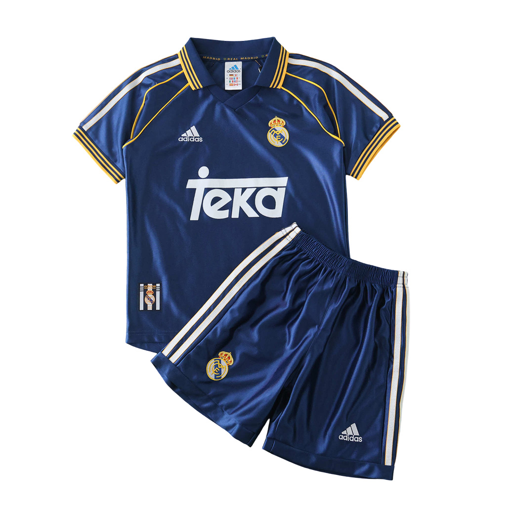 Real Madrid 1998-99 Drittes Trikot Kinder set