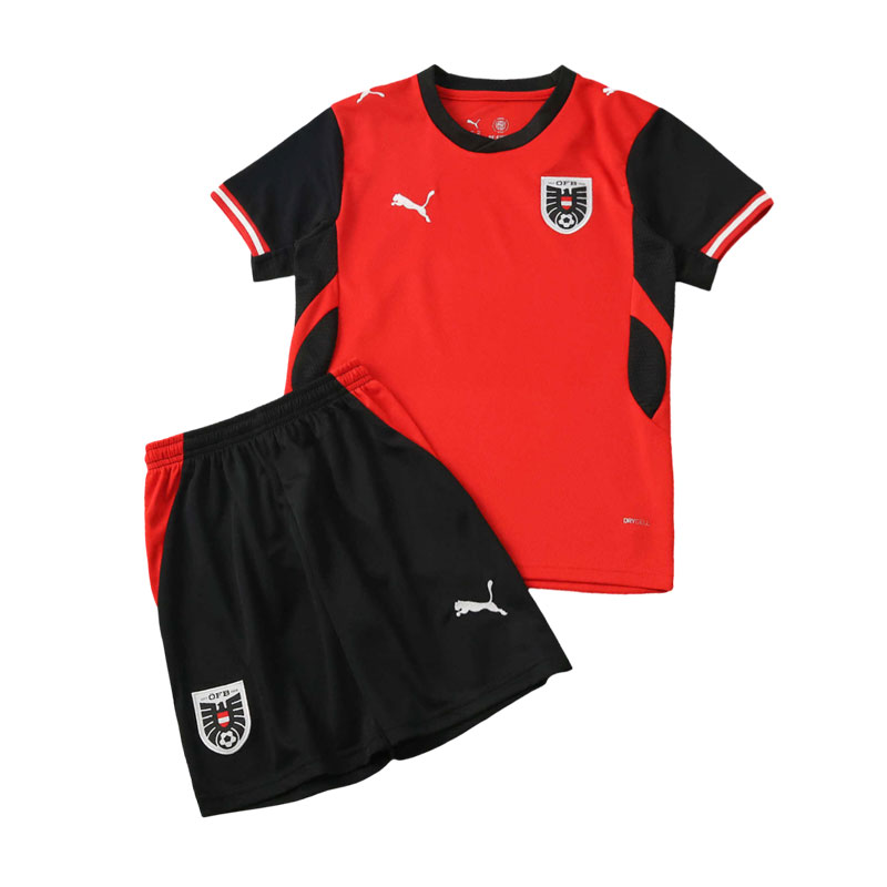 Österreich Heimtrikot 2026 Kinder Set – Fußballtrikot mit Shorts WM