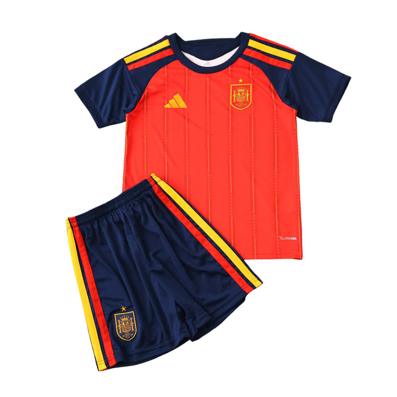Spanien WM 2026 Kinder Heimtrikot Set – Fußballtrikot kurzarm mit Shorts