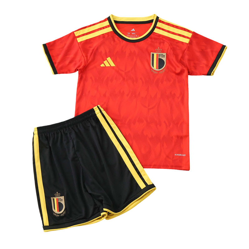 Belgien Kinder Fußballtrikot 2026 WM – Heimtrikot Set mit Shorts