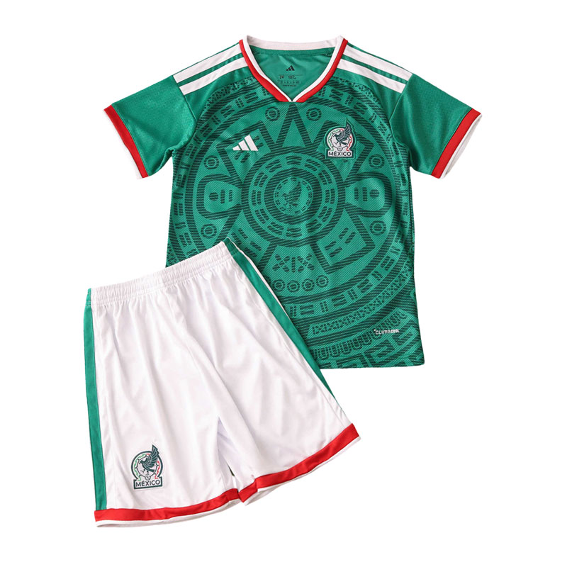 Kinder Fußballtrikot Mexiko 2026 Heimtrikot - Trikot Set mit Shorts